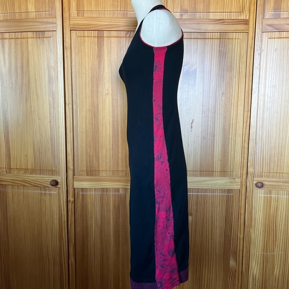 Spicy Green Mango Small Racerback Black Maxi Dress - Picture 3 of 7